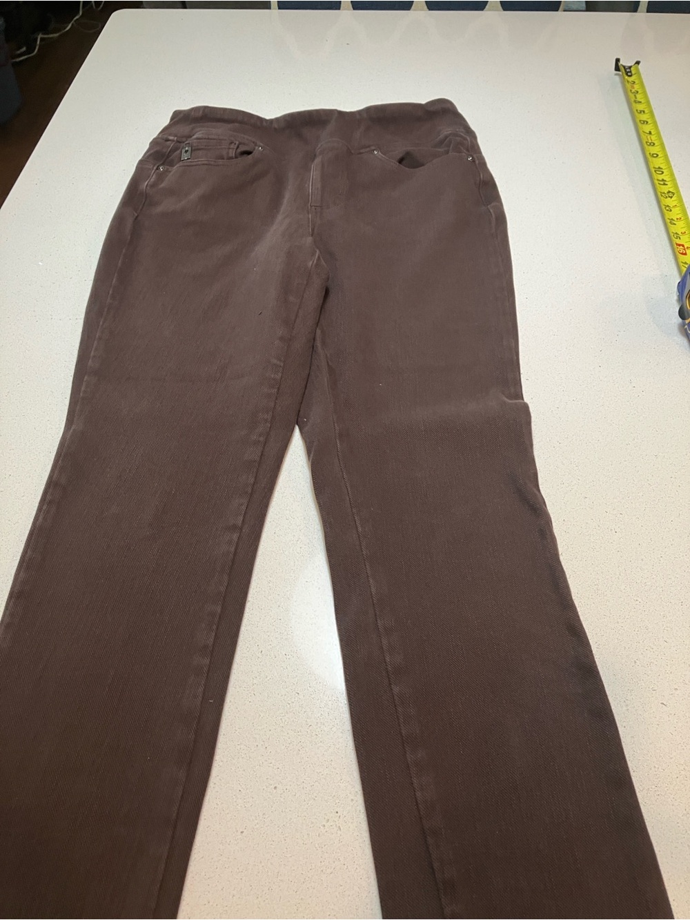 Belle by Kim Gravel Brown pull on denims